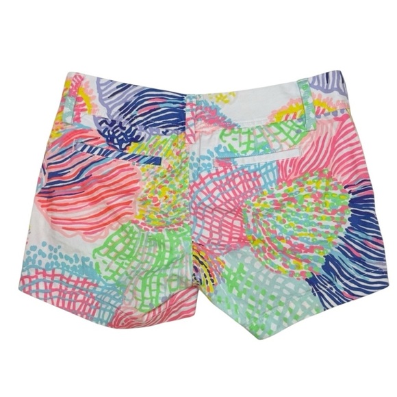 Lilly Pulitzer Callahan Shorts Roar of the Seas Multi Color Floral Size 00 - Picture 10 of 10